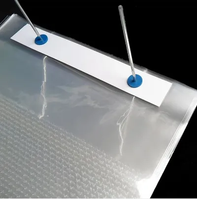 Food grade hook ventilated micro-perforated plastic bags